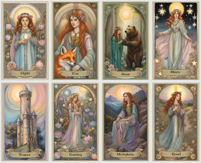 Star Path Lenormand oracle deck. Extended version with 46 cards