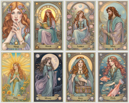 Star Path Lenormand oracle deck. Extended version with 46 cards