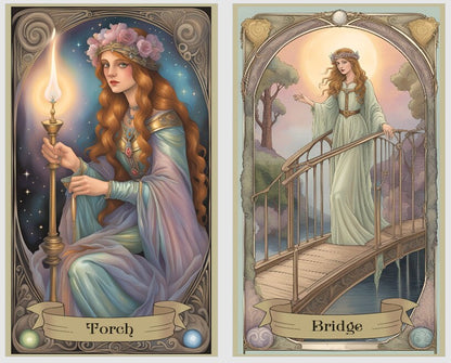 Star Path Lenormand oracle deck. Extended version with 46 cards