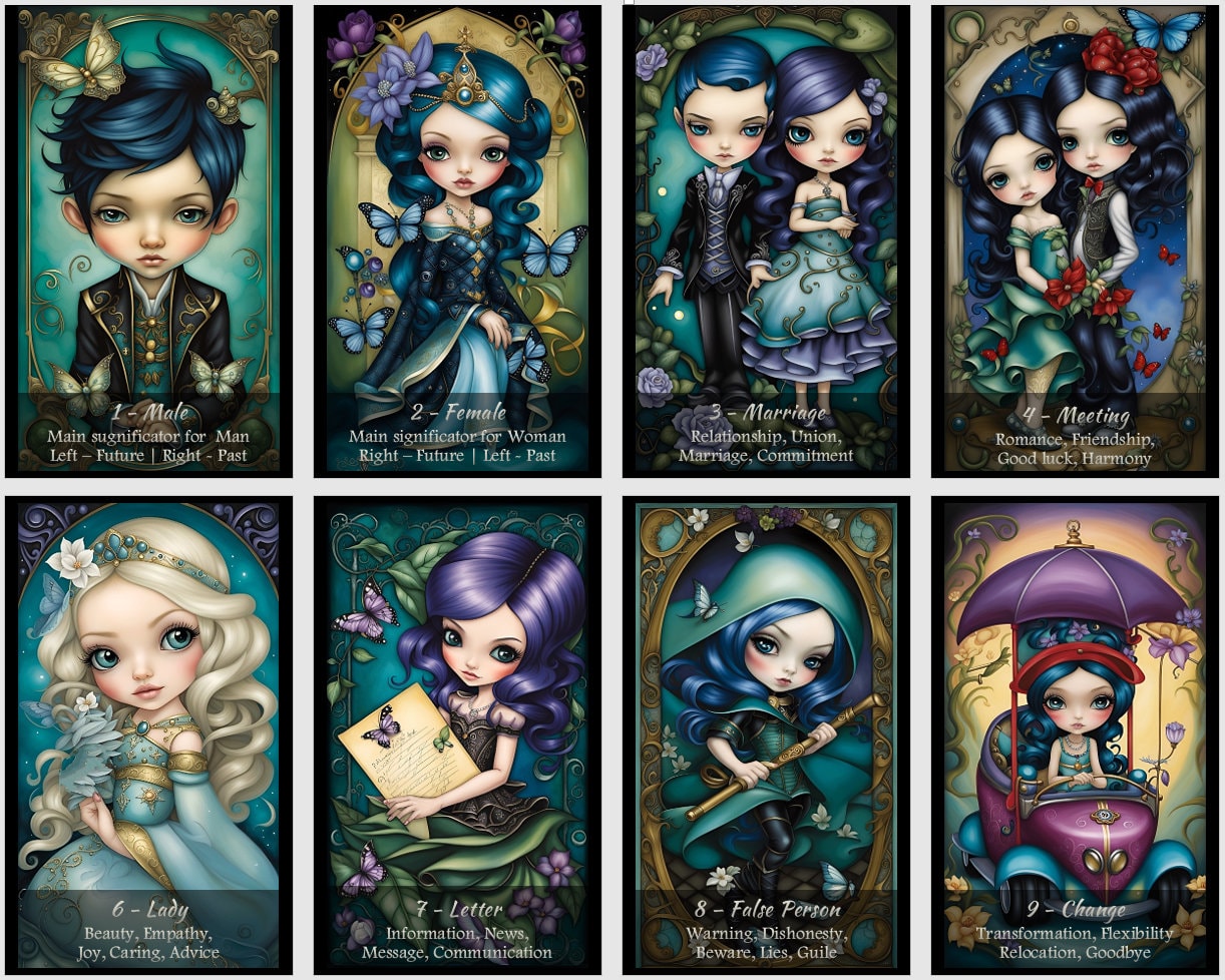 Kipper cards. Oracle of Bavarian Miracles. Extended version.