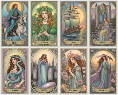 Star Path Lenormand oracle deck. Extended version with 46 cards