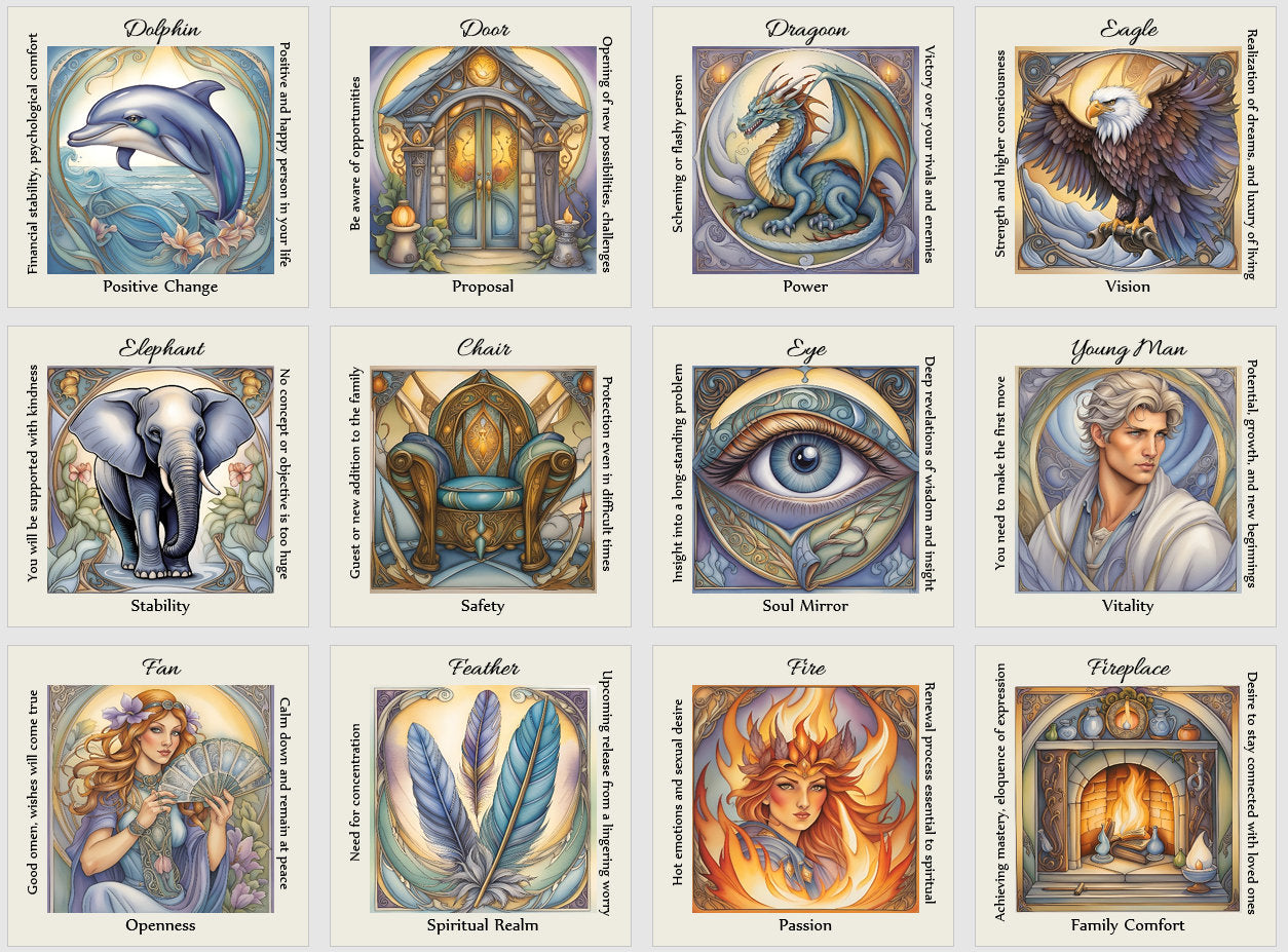 Cartes Oracle Feuilles de thé et Rêves : Divination, Fait main