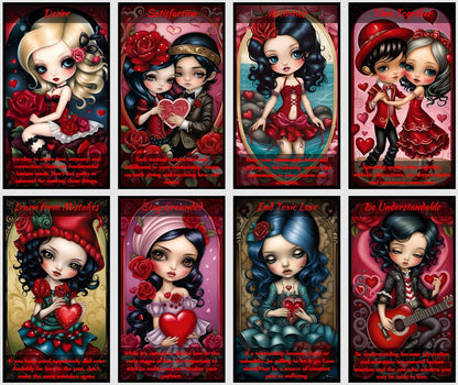 Lovers Oracle Card Deck: Handmade Fortune Telling Cards