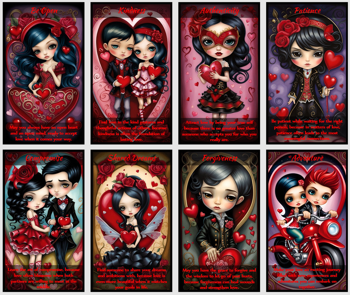 Lovers Oracle Card Deck: Handmade Fortune Telling Cards