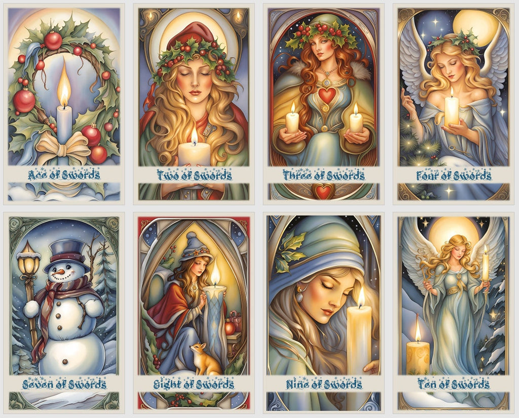 Christmas Tale Tarot Cards Deck: Noel Fortune Telling Cards