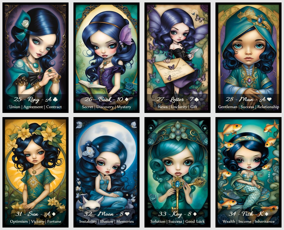 Miracle Lenormand Oracle cards deck.