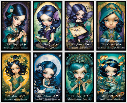 Miracle Lenormand Oracle cards deck.