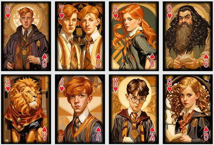 Wizard World playing cards. Movie Poker and Bridge cards