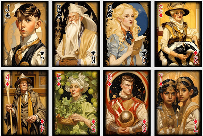 Wizard World playing cards. Movie Poker and Bridge cards