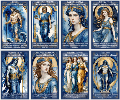 Greek–Roman Mythology Oracle – 80-Card Deck with QR Guidance