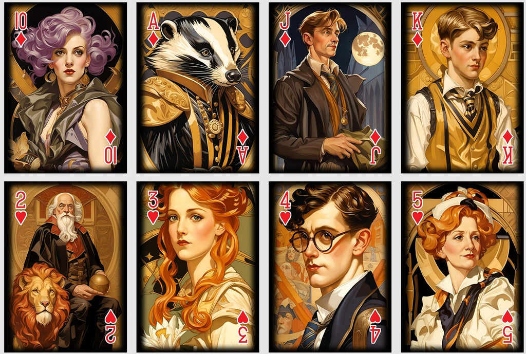 Wizard World playing cards. Movie Poker and Bridge cards