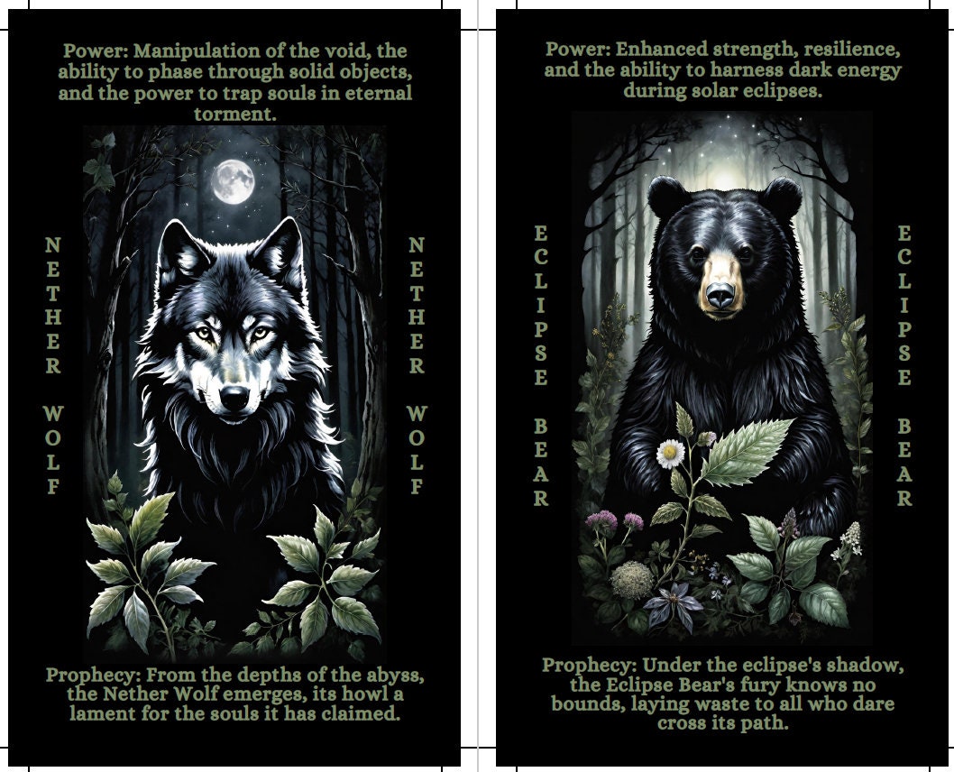Witch Oracle of Dark Magic. Witchcraft oracle cards