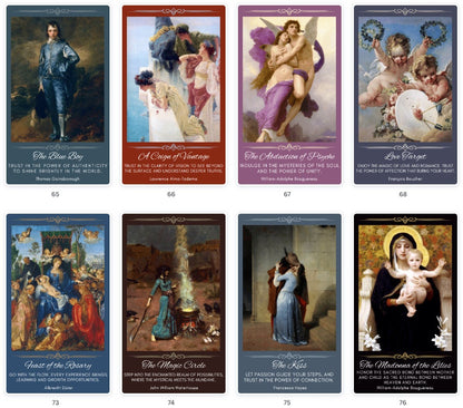 Famous Paintings Oracle Cards Deck: Handmade Art Fortune Telling
