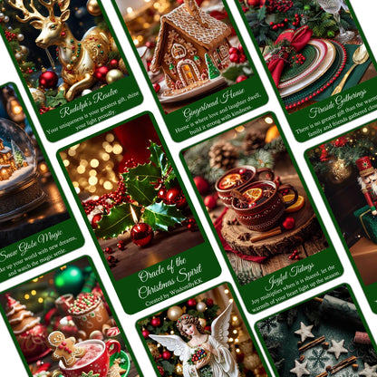 Christmas Oracle Cards: 56-Card Deck with Velvet Bag