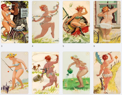 Hilda Lenormand Oracle Deck: Playful Pin-Up Cartomancy