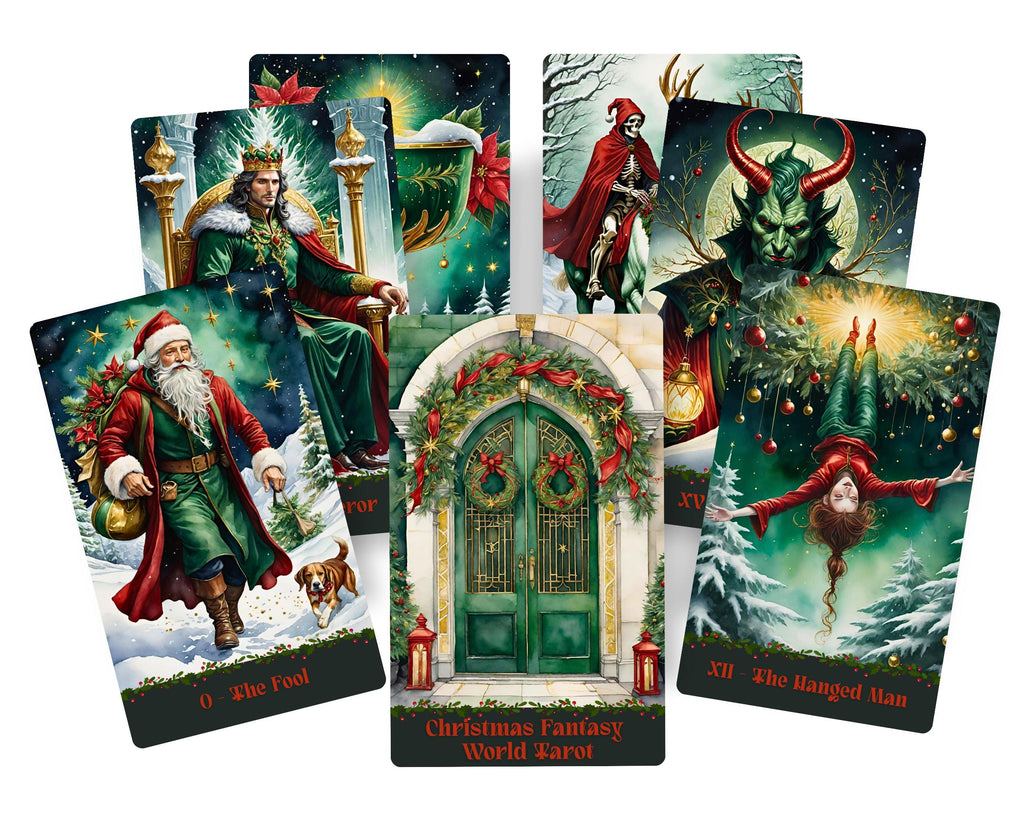 Christmas Fantasy World Tarot Deck – 78-Card Holiday Tarot
