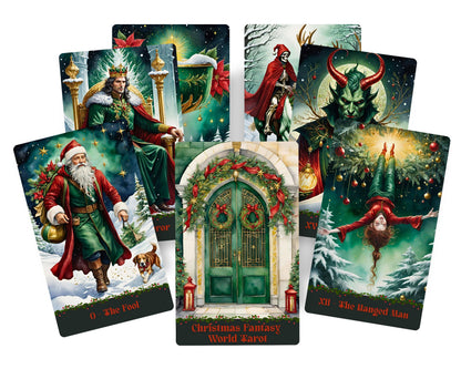 Christmas Fantasy World Tarot Deck – 78-Card Holiday Tarot