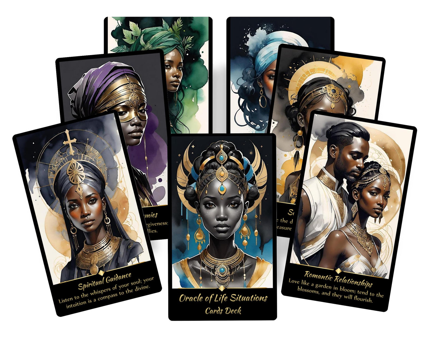 Cartes Oracle de Guidance de Vie : Un jeu de 58 cartes pour la croissance spirituelle