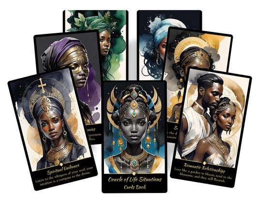 Cartes Oracle de Guidance de Vie : Un jeu de 58 cartes pour la croissance spirituelle