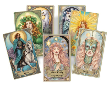 Star Path Lenormand oracle deck. Extended version with 46 cards