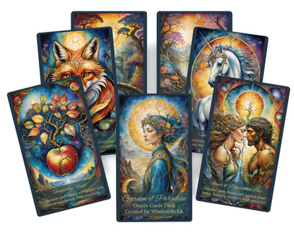 Garden of Paradise Oracle Cards: Daily Affirmation Deck
