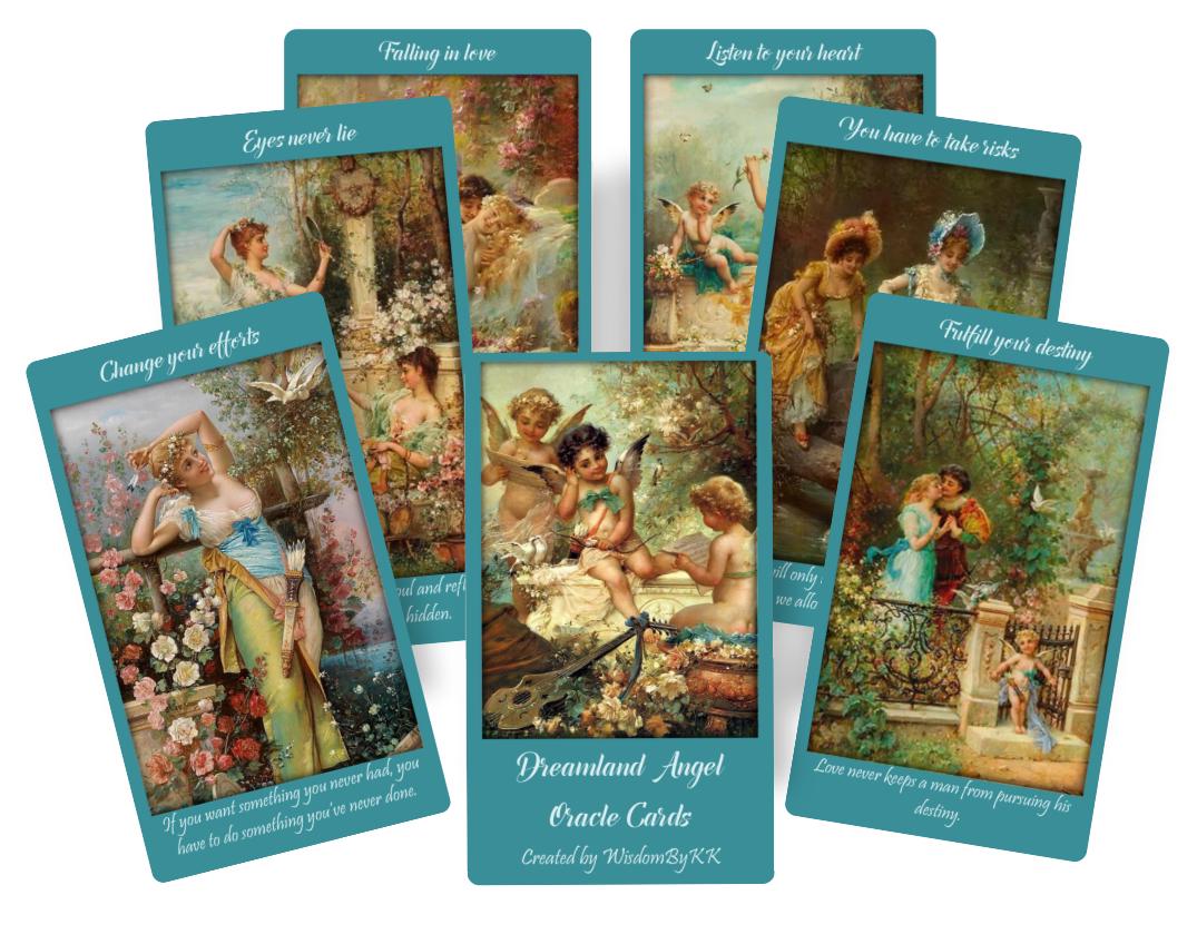 Dreamland Angel oracle deck.  Romantic Love oracle cards