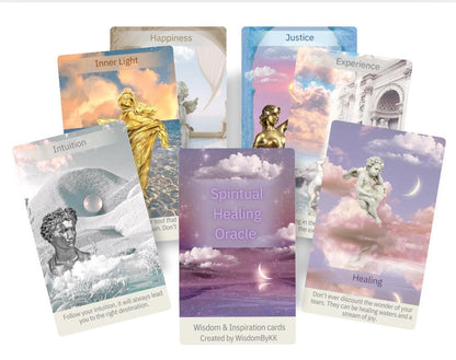 Spiritual Healing oracle deck. Wisdom and Inspiration oracle cards