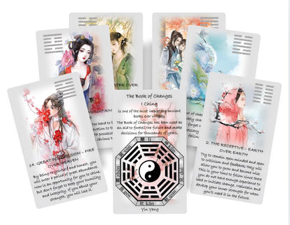I Ching oracle deck. Book of Changes oracle.