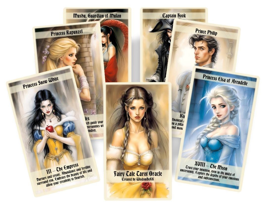 Disney inspired Fairy Tale Tarot and Oracle deck.