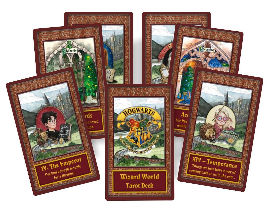 Wizard World Tarot deck. Magic school tarot cards