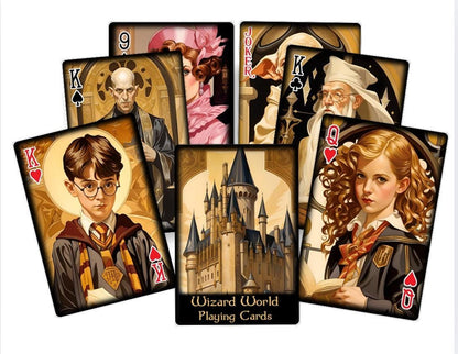 Wizard World playing cards. Movie Poker and Bridge cards