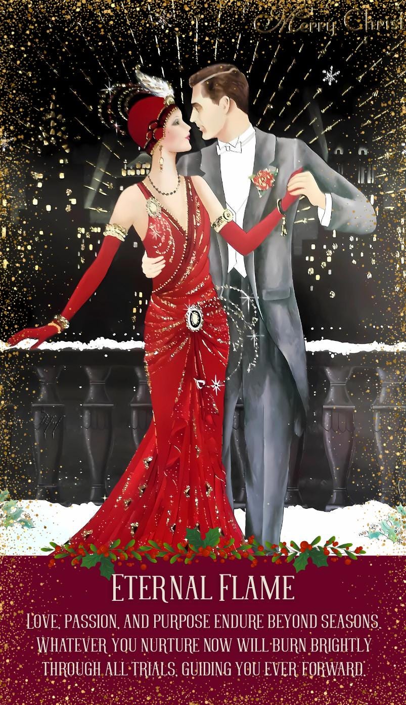 The Gilded Christmas Oracle. Whispers of Elegance and Winter Magic