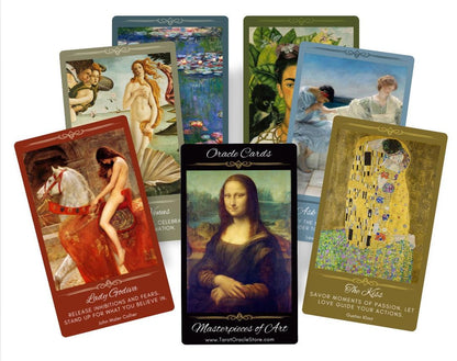 Famous Paintings Oracle Cards Deck: Handmade Art Fortune Telling