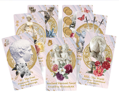 Ancient Revival Tarot deck. Greek and Roman magic rebirth tarot cards