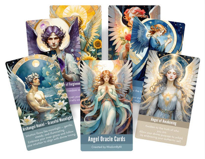 Angel Oracle Deck: Celestial Guidance, Archangel Inspiration Cards