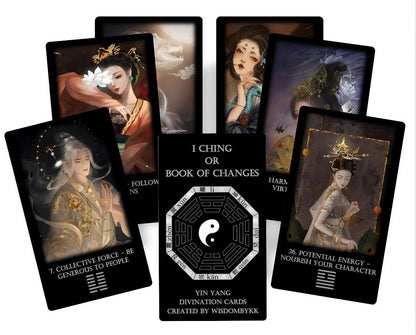 Book of Changes oracle deck with Guidance. I Ching oracle cards.