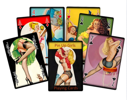 Pin Up Girls playing cards. Peter Driben Poker and Bridge cards