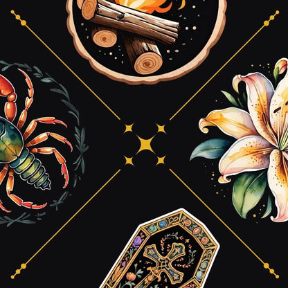 Gypsy Fortune Telling cards with guidance. Future divination cards. Oracle cards deck