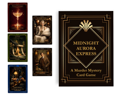 Murder at the Midnight Aurora Express Card Game