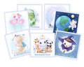 Cute Animal Tarot cards deck. Watercolor tarot. Children friendly tarot with keywords.